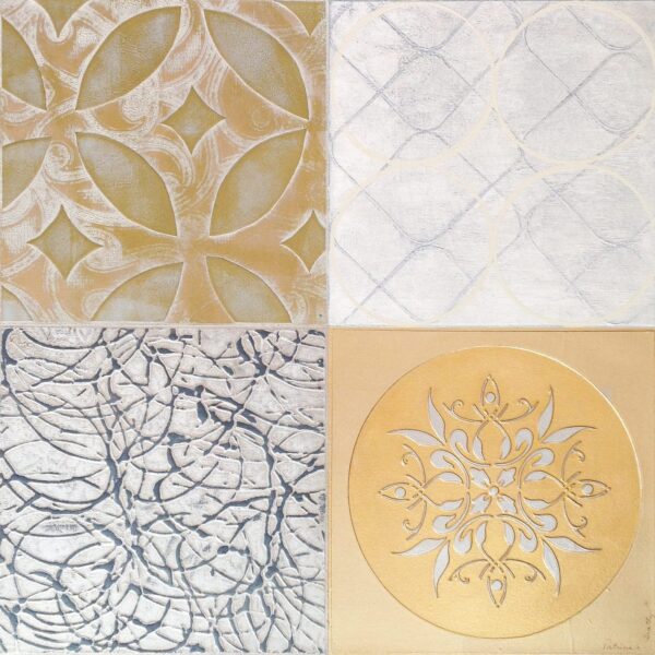 Gold + Silver Compo II by Patricia Beatty
