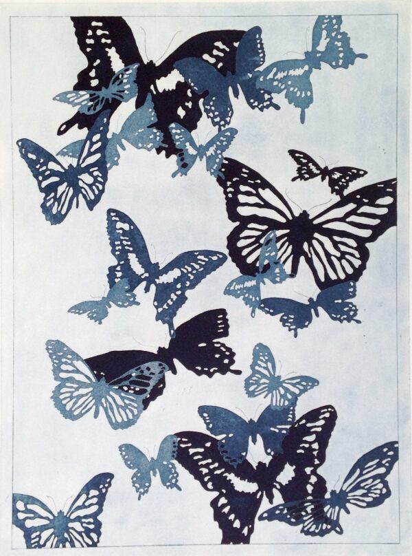 Butterfly Silkscreen by E. Whiteley