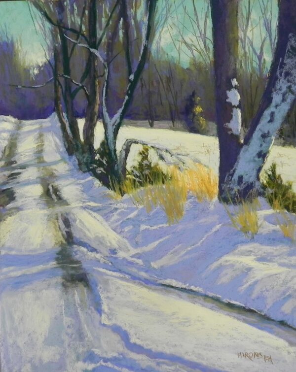 Snow-covered Road by Jean Hirons