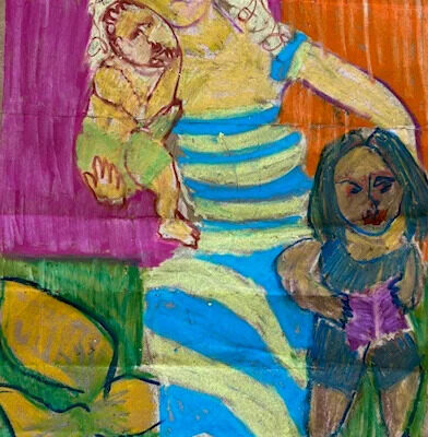 Mother with Children, Firenze by P. Dubroof