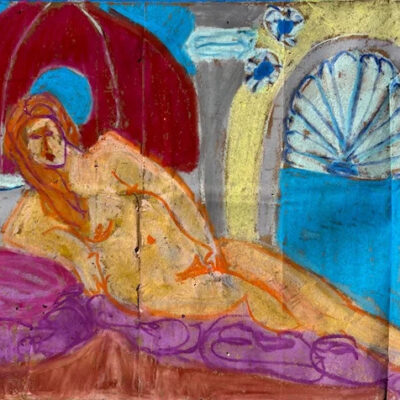 Reclining Nude at the Duomo, Firenze by P. Dubroof