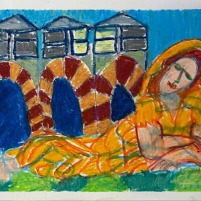 Resting Woman, Firenze by P. Dubroof