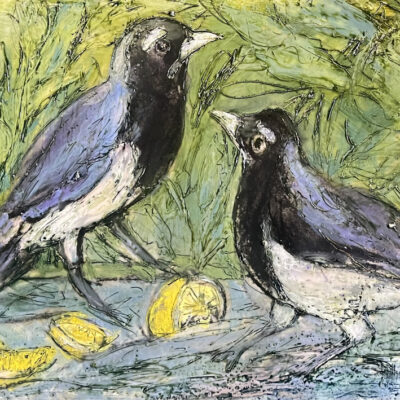 Birds Life with Lemons by Marcie Wolf-Hubbard